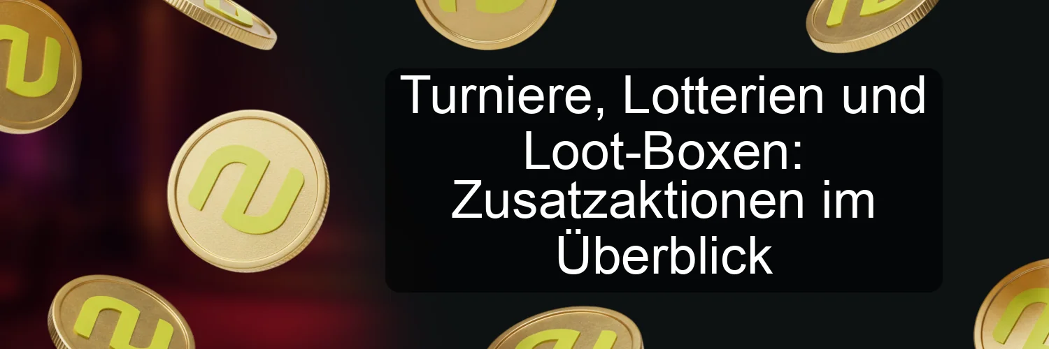 Turniere, Lotterien und Loot-Boxen: Zusatzaktionen im Überblick